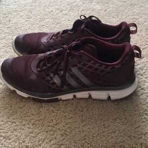 Maroon Adidas Tennis Shoes